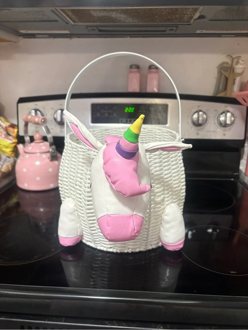 NWOT Beautiful Unicorn Baby Shower Gift Basket ONLY - New Baby Gift Basket,